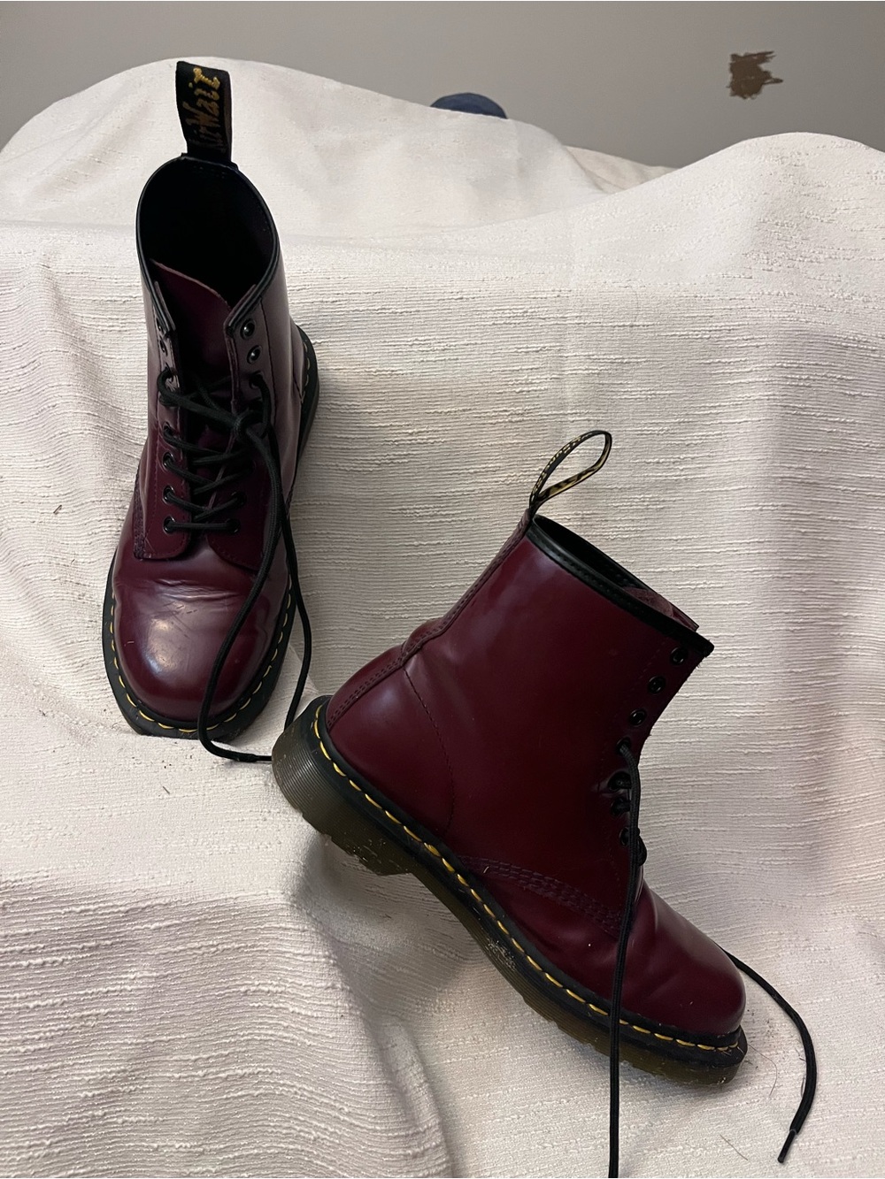 Doc Martens cherry red vegan 1460